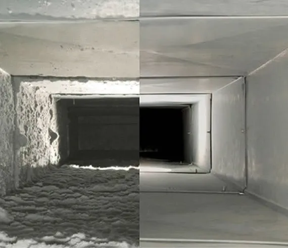 Pristine and sanitized air duct interior showcasing clean air ducts for homes in Cedartown, GA, improving air quality and ventilation efficiency.