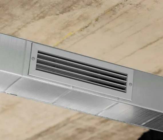 Professional cleaning an air duct system, offering trusted residential air duct services.